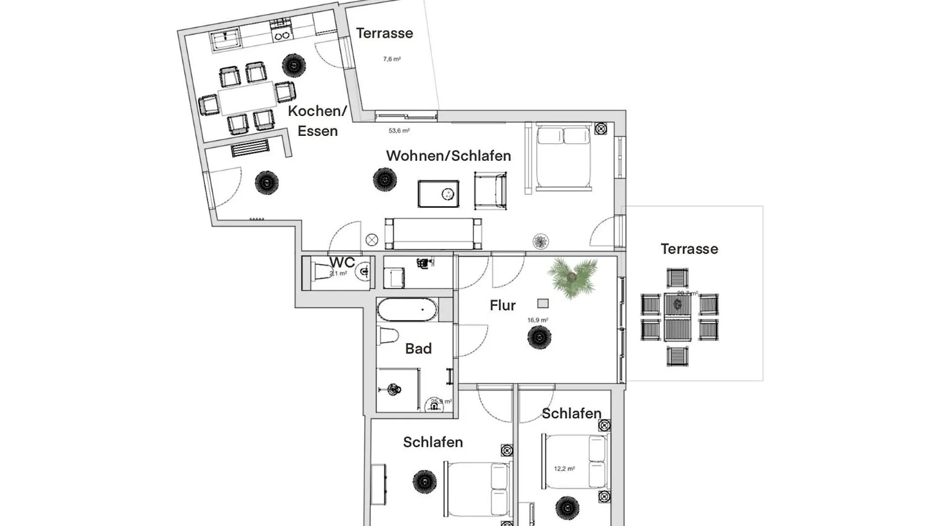 Pineapple Apartments Dresden Altstadt II - 124 Qm - 1X Free Parking 0*,